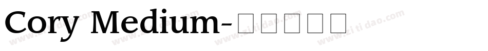 Cory Medium字体转换